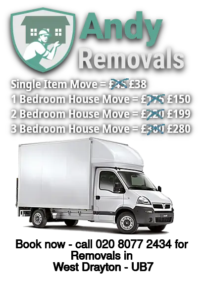 Removals Price discount for West Drayton